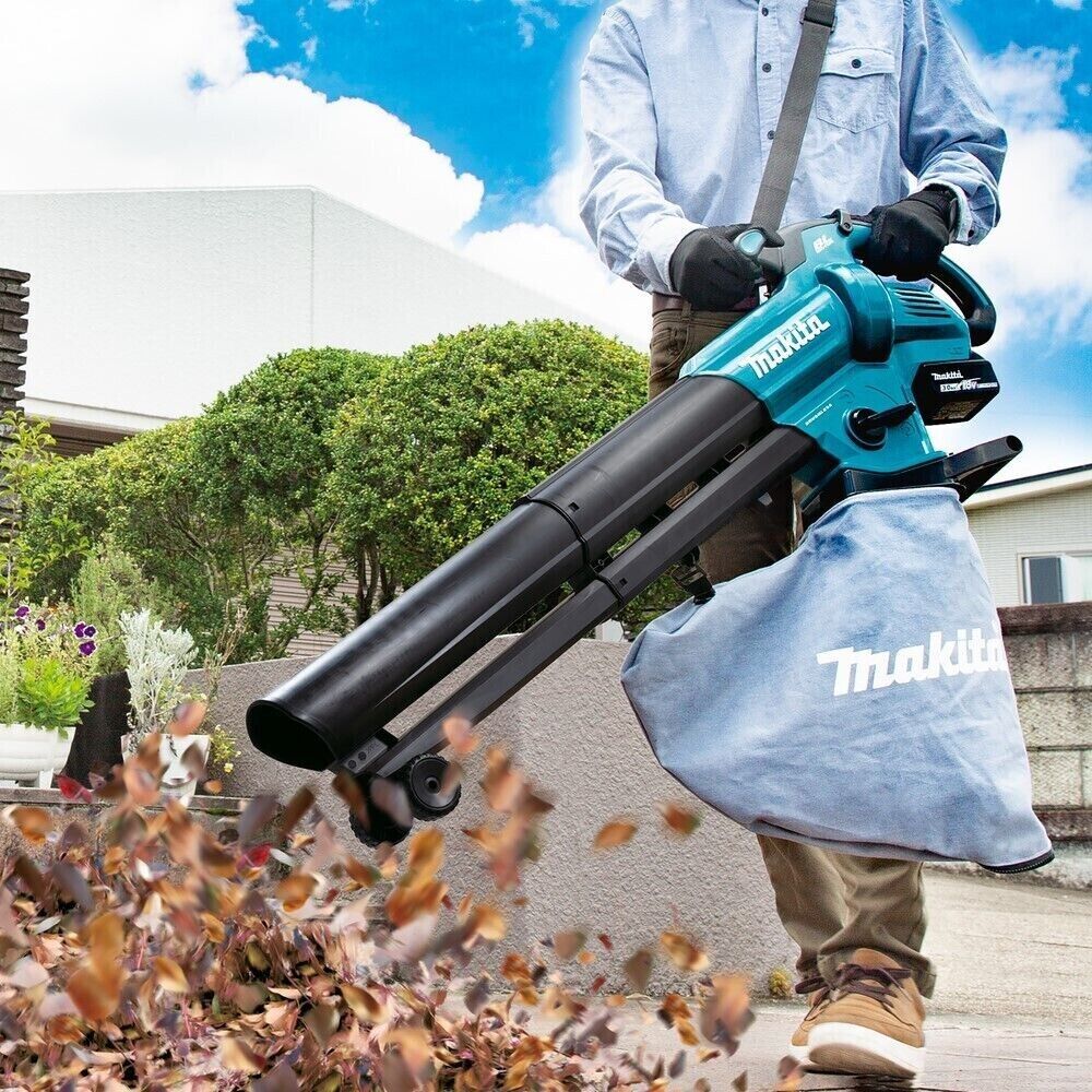 MAKITA DUB187Z 18v LXT Cordless Leaf Blower Vacuum attachment and Bag Silver