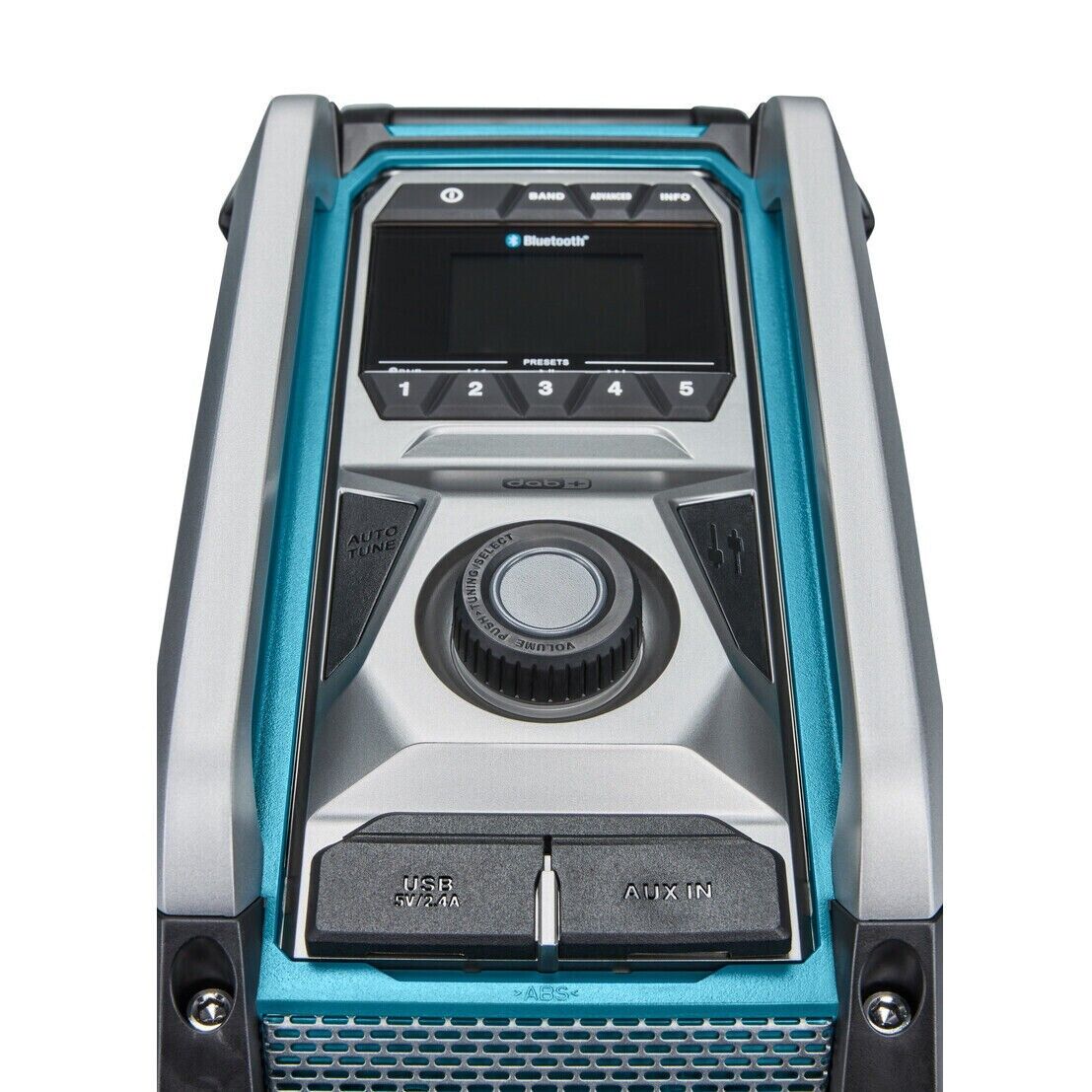 Makita Radio Bluetooth Dab 18V OR 40V Job Site MR007GZ Body Only Gold