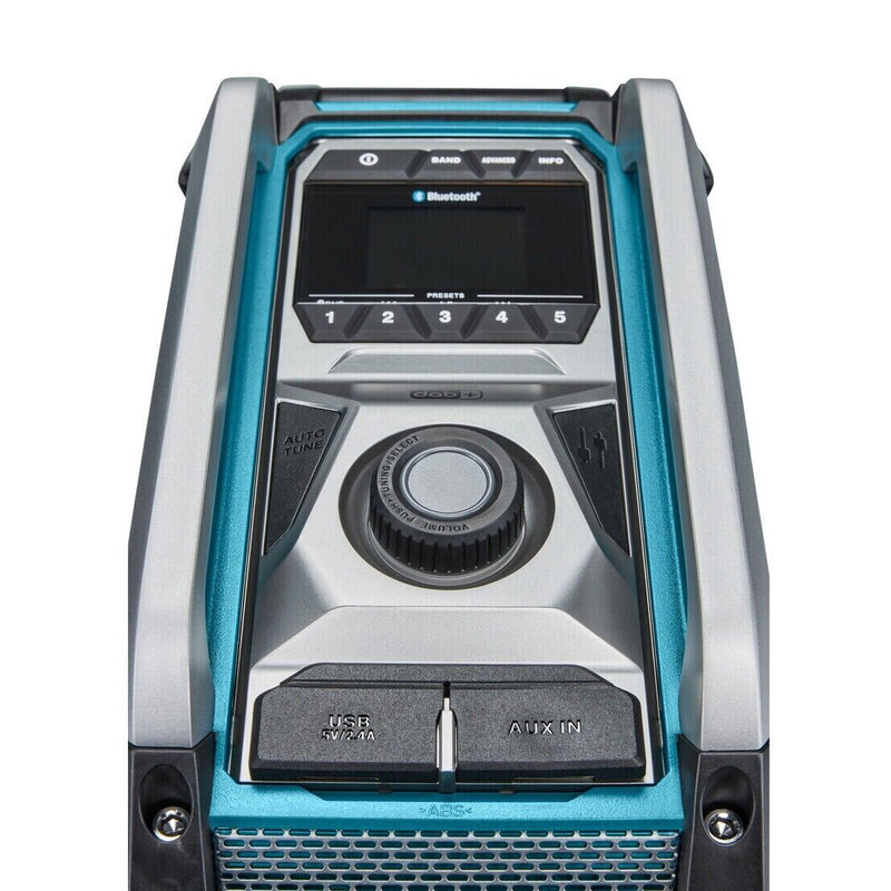 Makita Radio Bluetooth Dab 18V OR 40V Job Site MR007GZ Body Only Gold