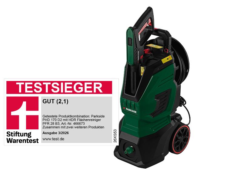 PARKSIDE® Hochdruckreiniger »PHD 170 D2«, mit Auto-Start-Stopp-System